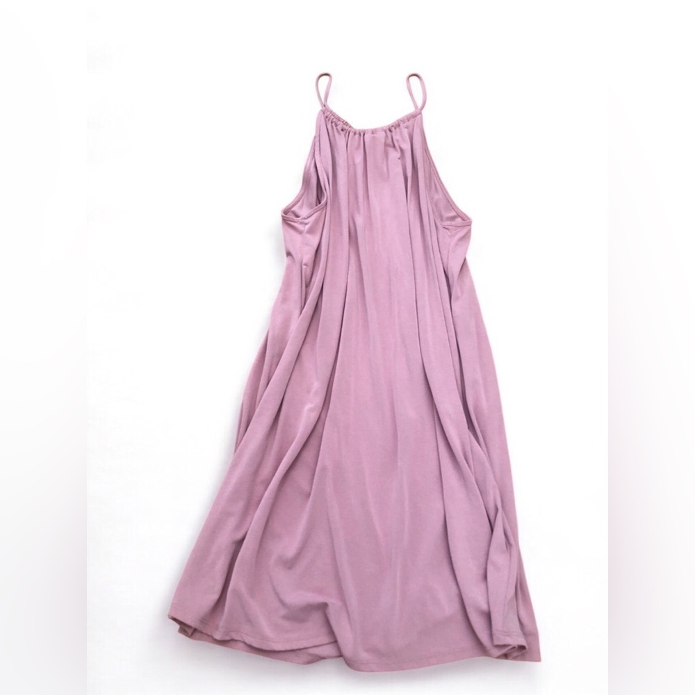 Double Zero Mauve Halter Maxi Dress